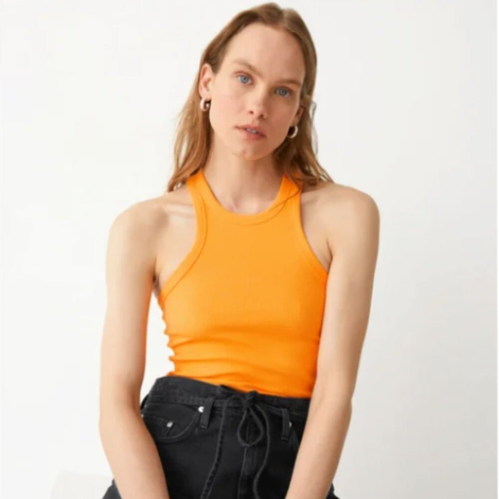 & Other Stories Classic tank top with a fitted silhouette, Organic Cotton Size 8